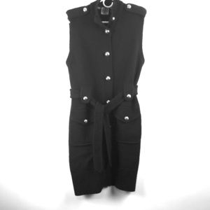 Tory Burch Black Sleeveless Merino Wool Sweater M